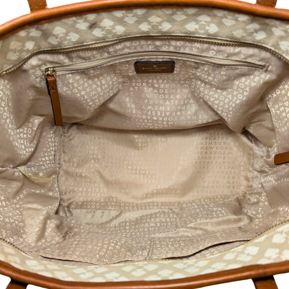kate spade Harmony Logo Canvas Jacquard Stripe Tote - Picture 7 of 9